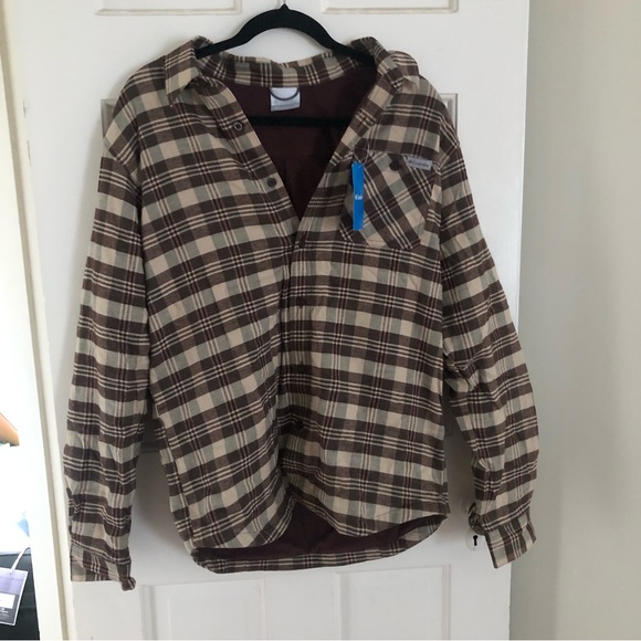 NWT COLUMBIA FLEECE FLANNEL - Picture 1 of 7